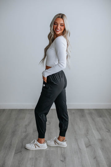 Malena Active Joggers - Black