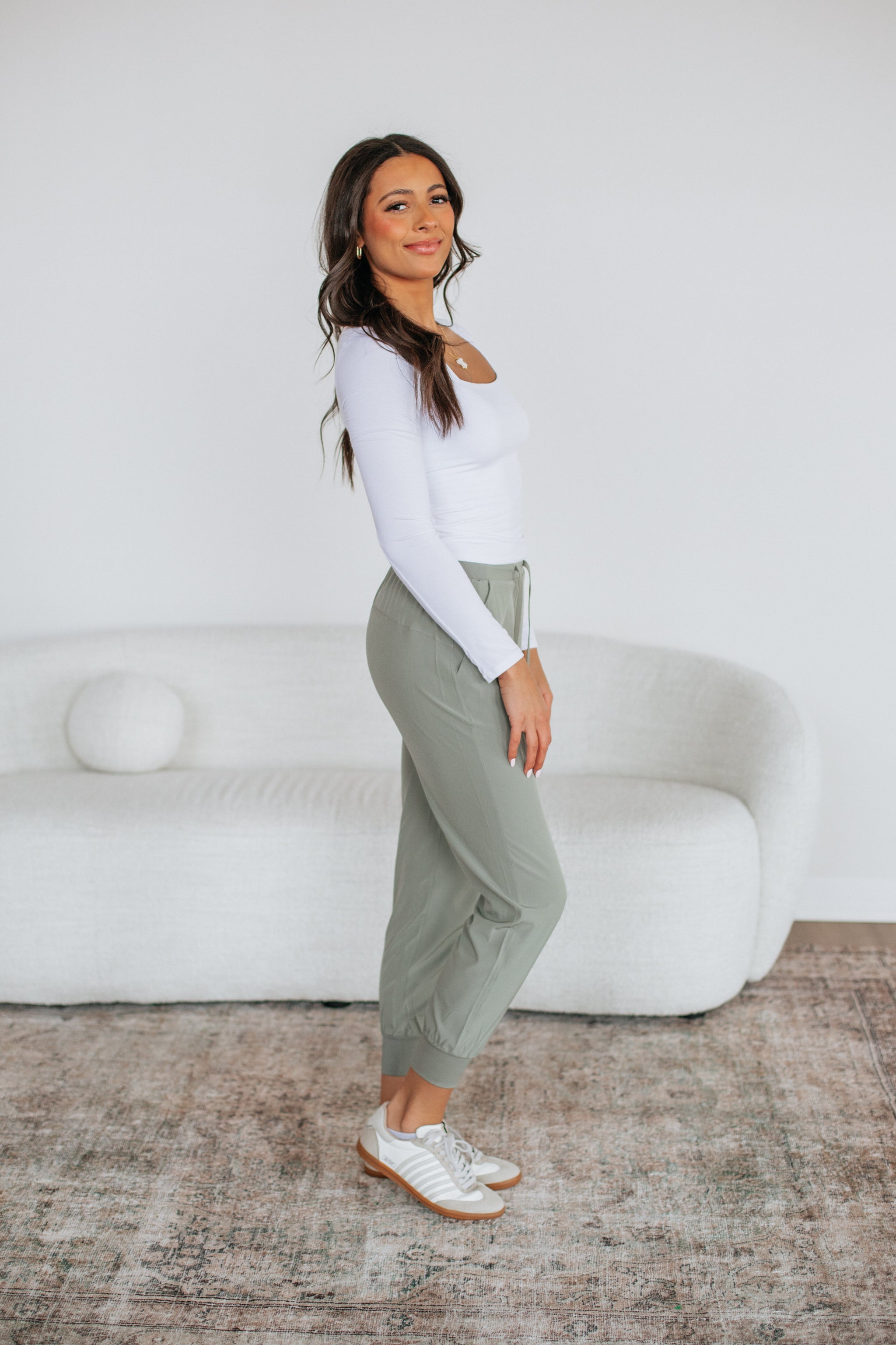 Malena Active Joggers - Sea Salt