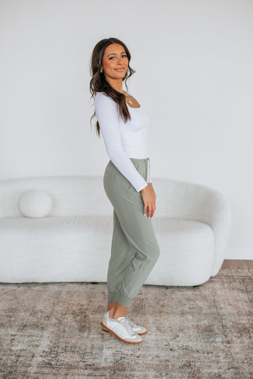Malena Active Joggers - Sea Salt