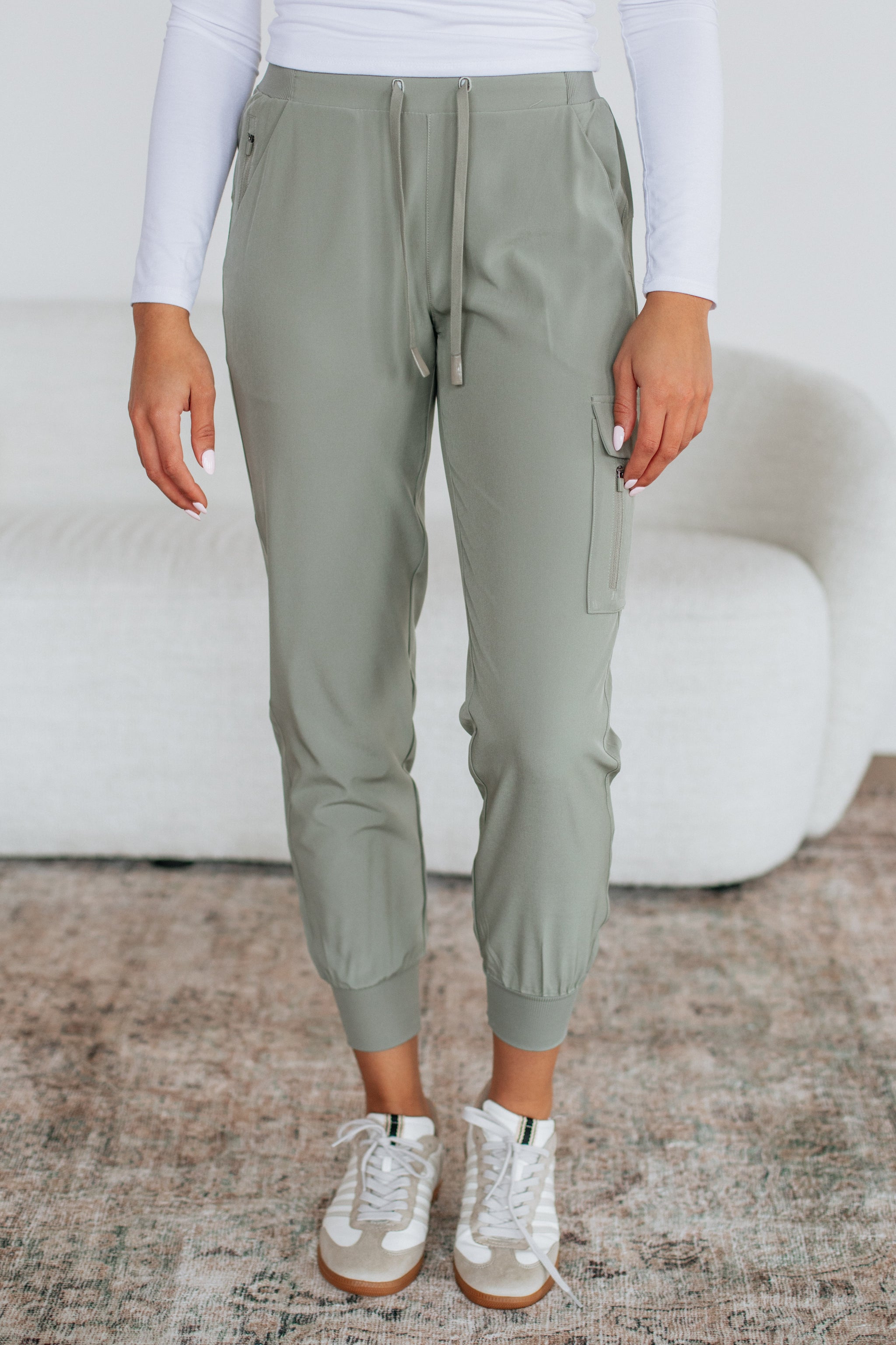 Malena Active Joggers - Sea Salt