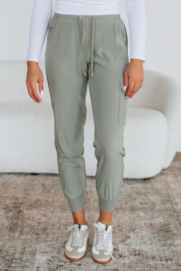 Malena Active Joggers - Sea Salt