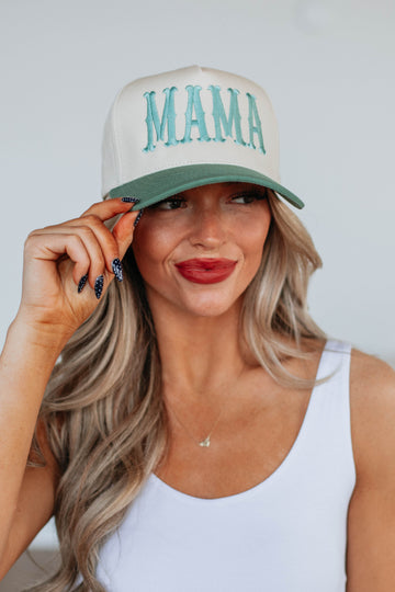 Mama Baseball Hat - Sage