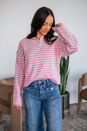 Brayden Striped Sweater - Taffy