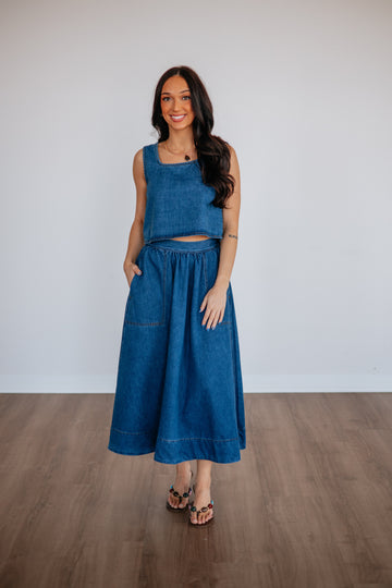 Lynetta Denim Skirt