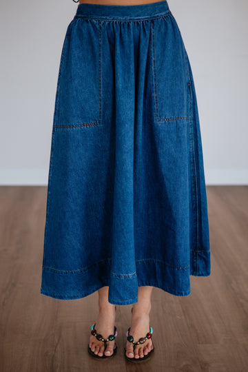 Lynetta Denim Skirt