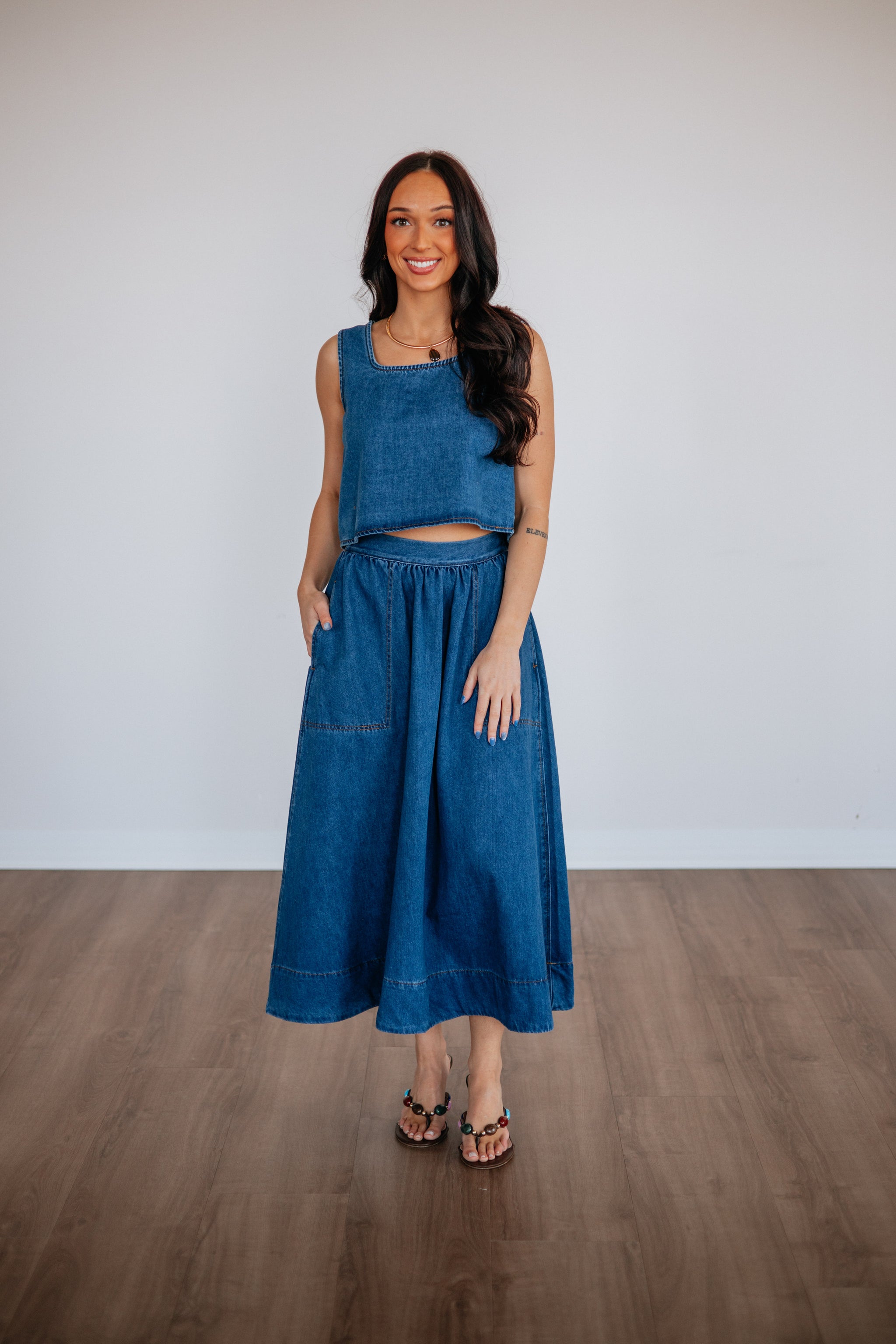 Lynetta Denim Skirt