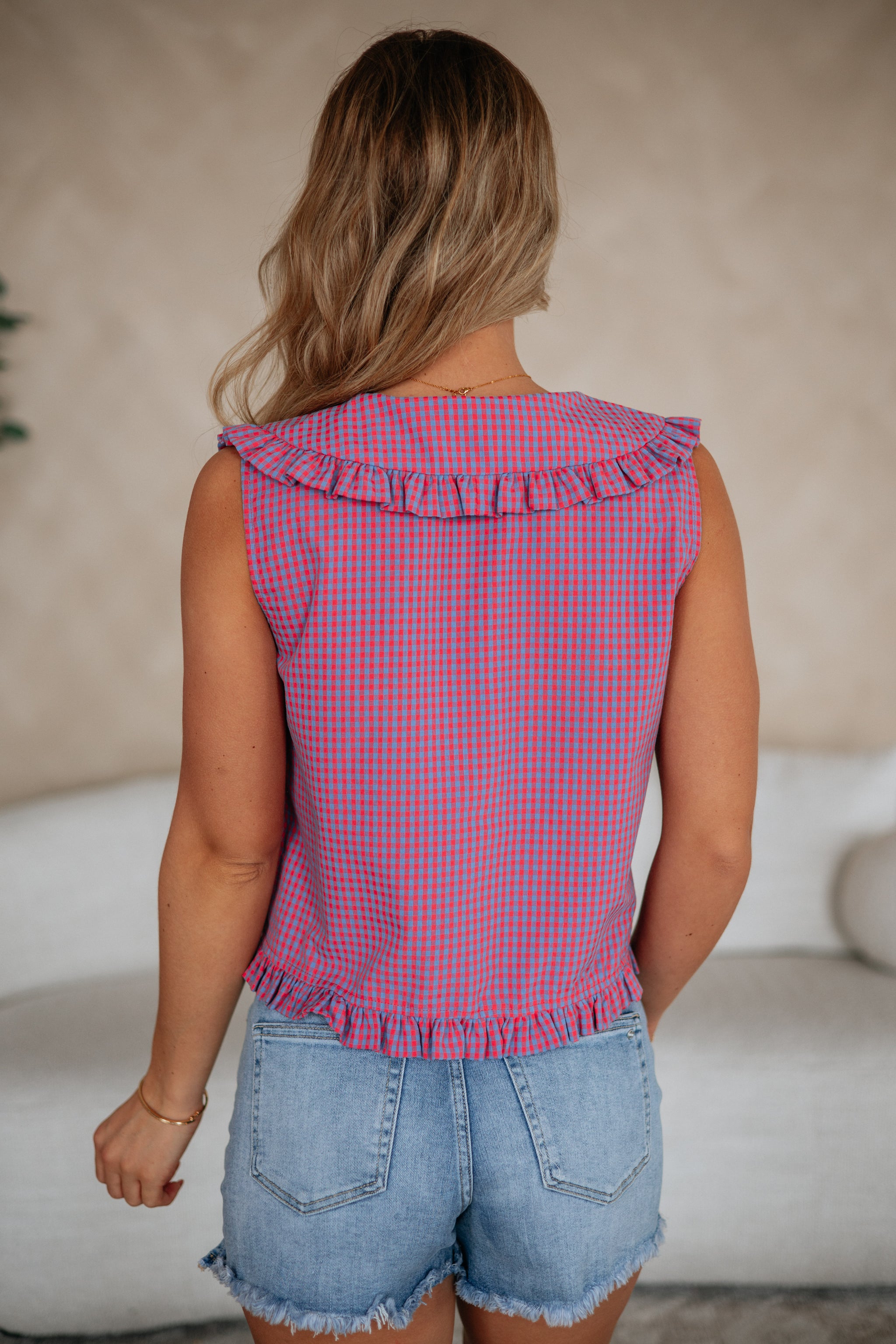 Ashlea Gingham Top