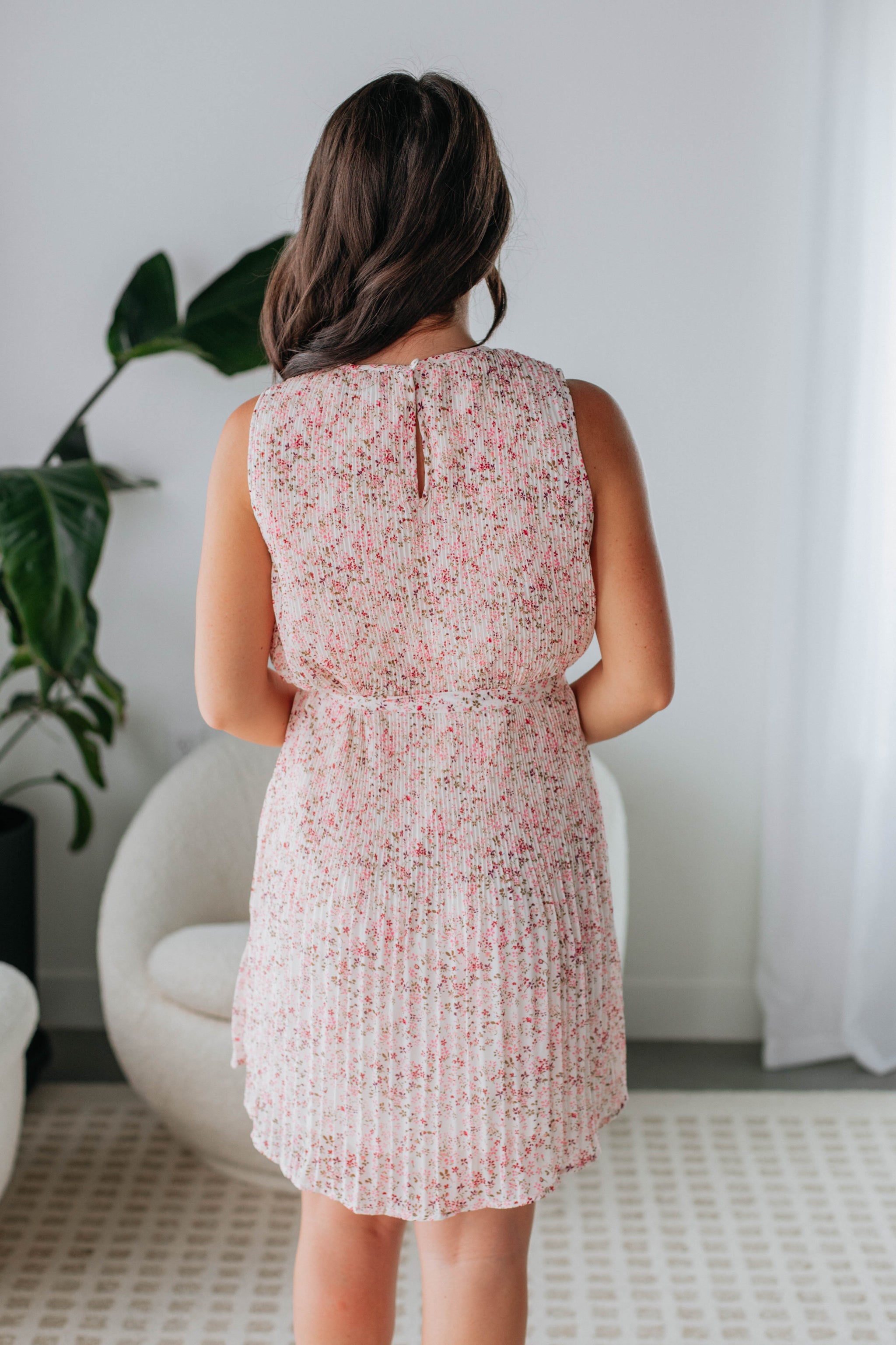 Marla Floral Dress - Cream