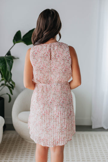 Marla Floral Dress - Cream