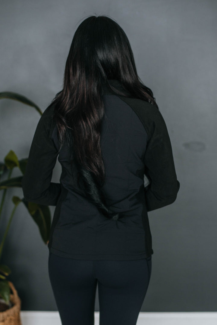 Matilda Contrast Jacket - Black