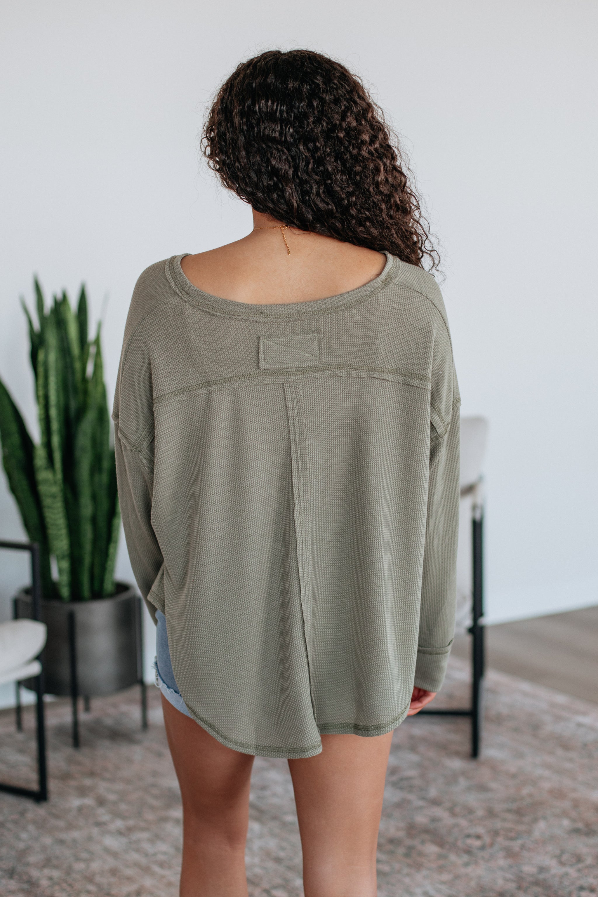 Matson Oversized Top - Light Olive