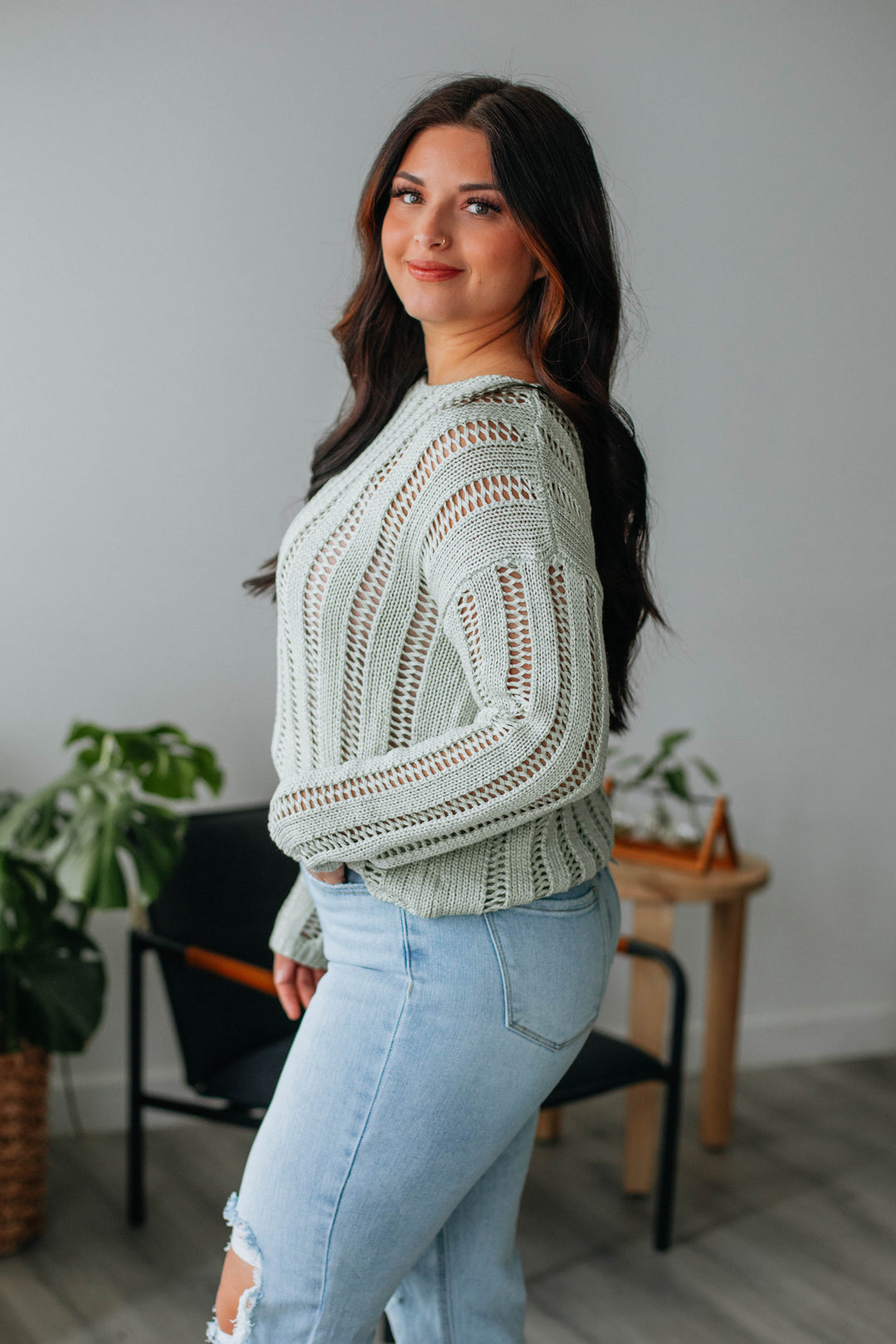 Medina Knit Sweater - Sage