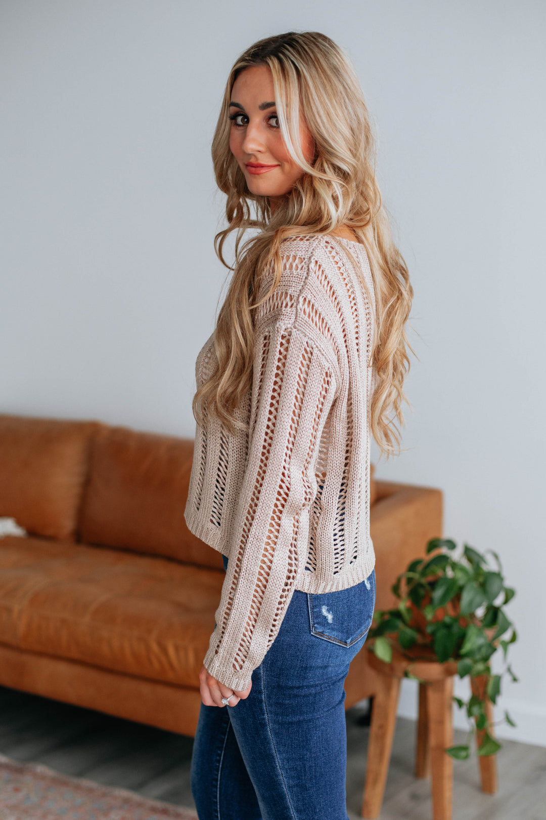 Medina Knit Sweater - Taupe