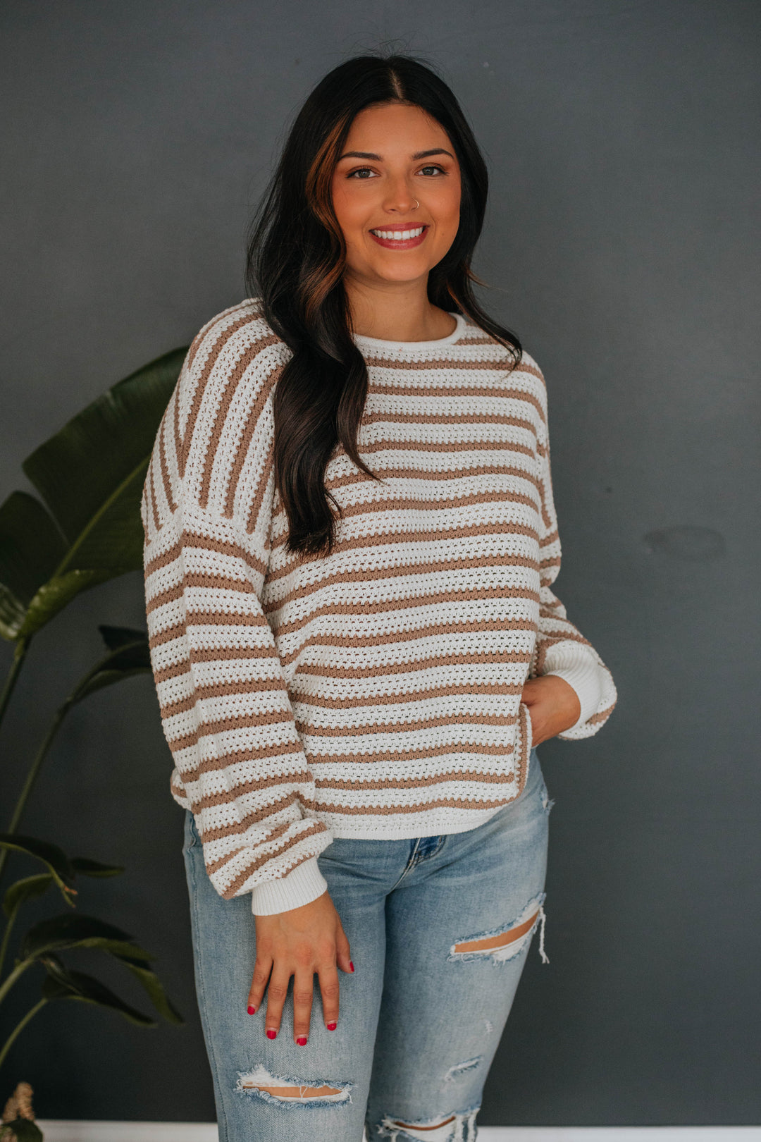 Megan Striped Sweater