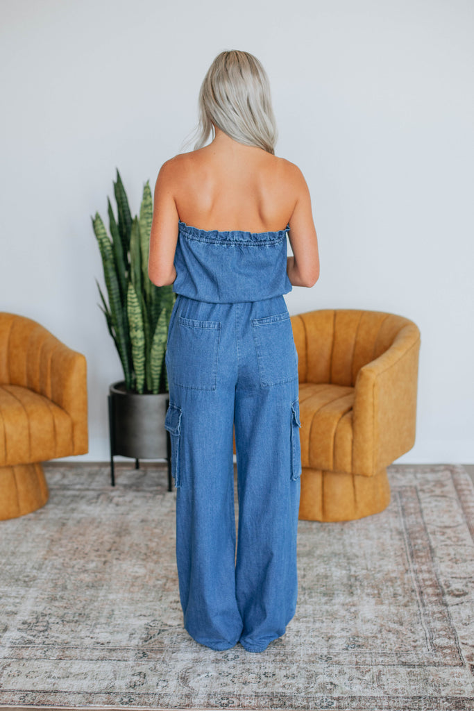 Mercedes Denim Jumpsuit