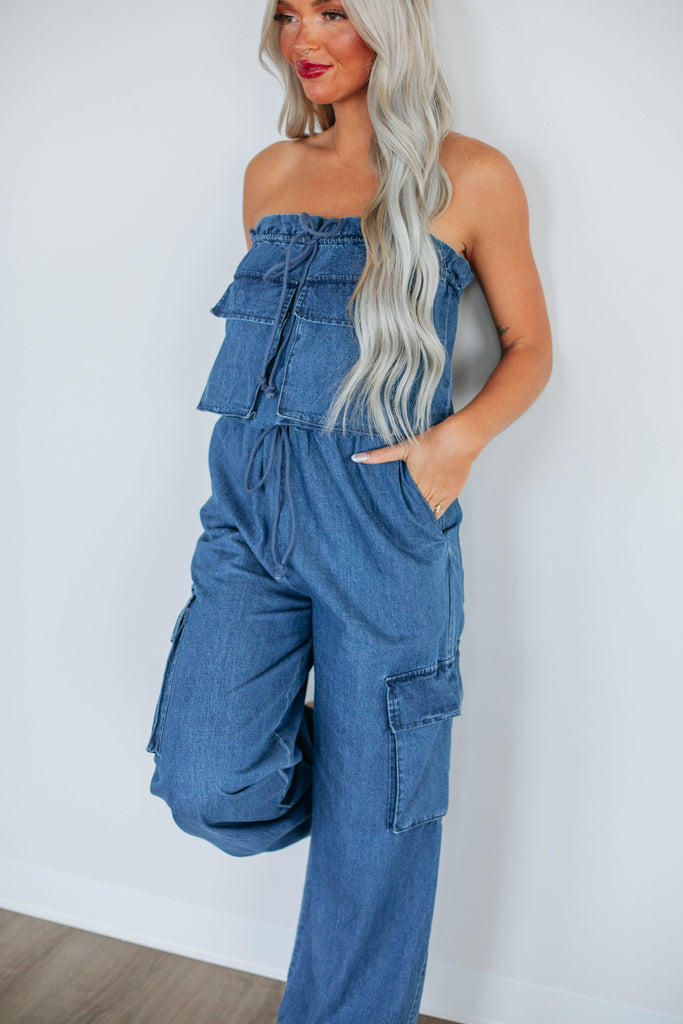 Mercedes Denim Jumpsuit