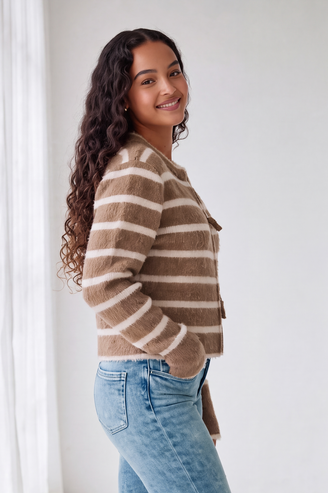 Monroe Striped Cardigan