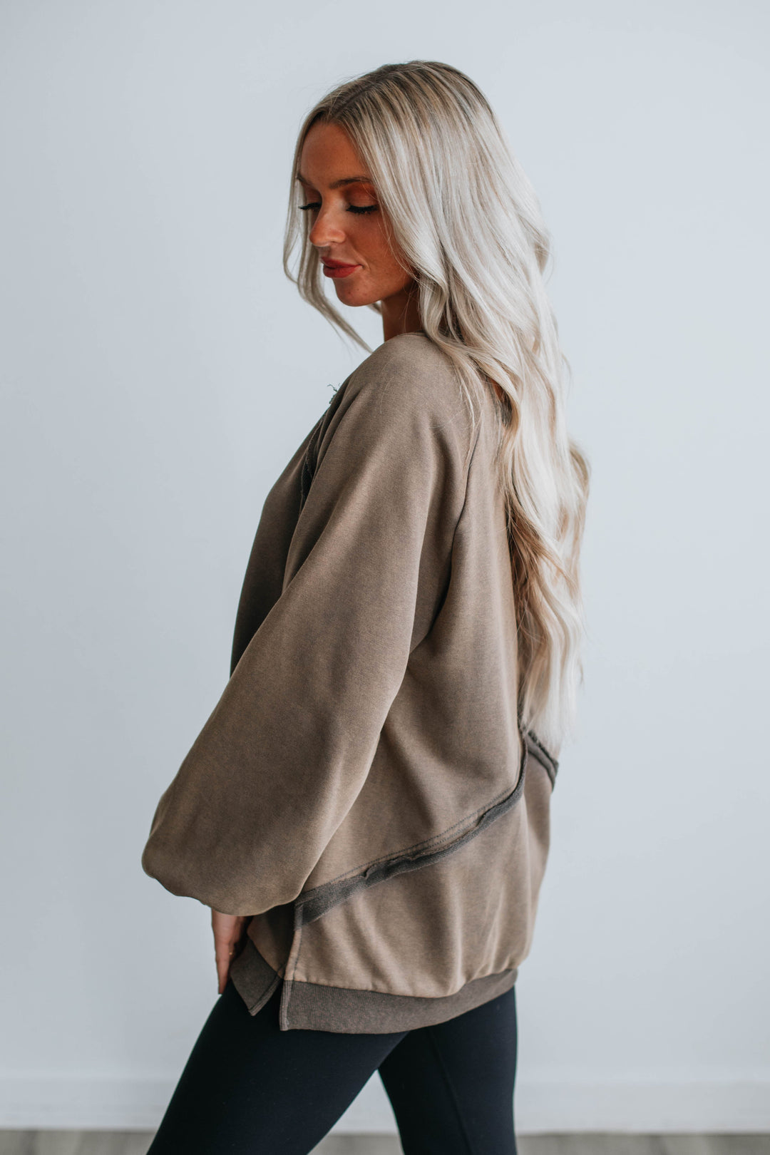 Nadine Oversized Sweatshirt - Moss