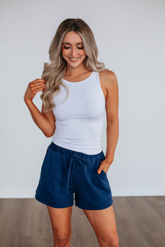 Gracyn Lounge Shorts - Navy
