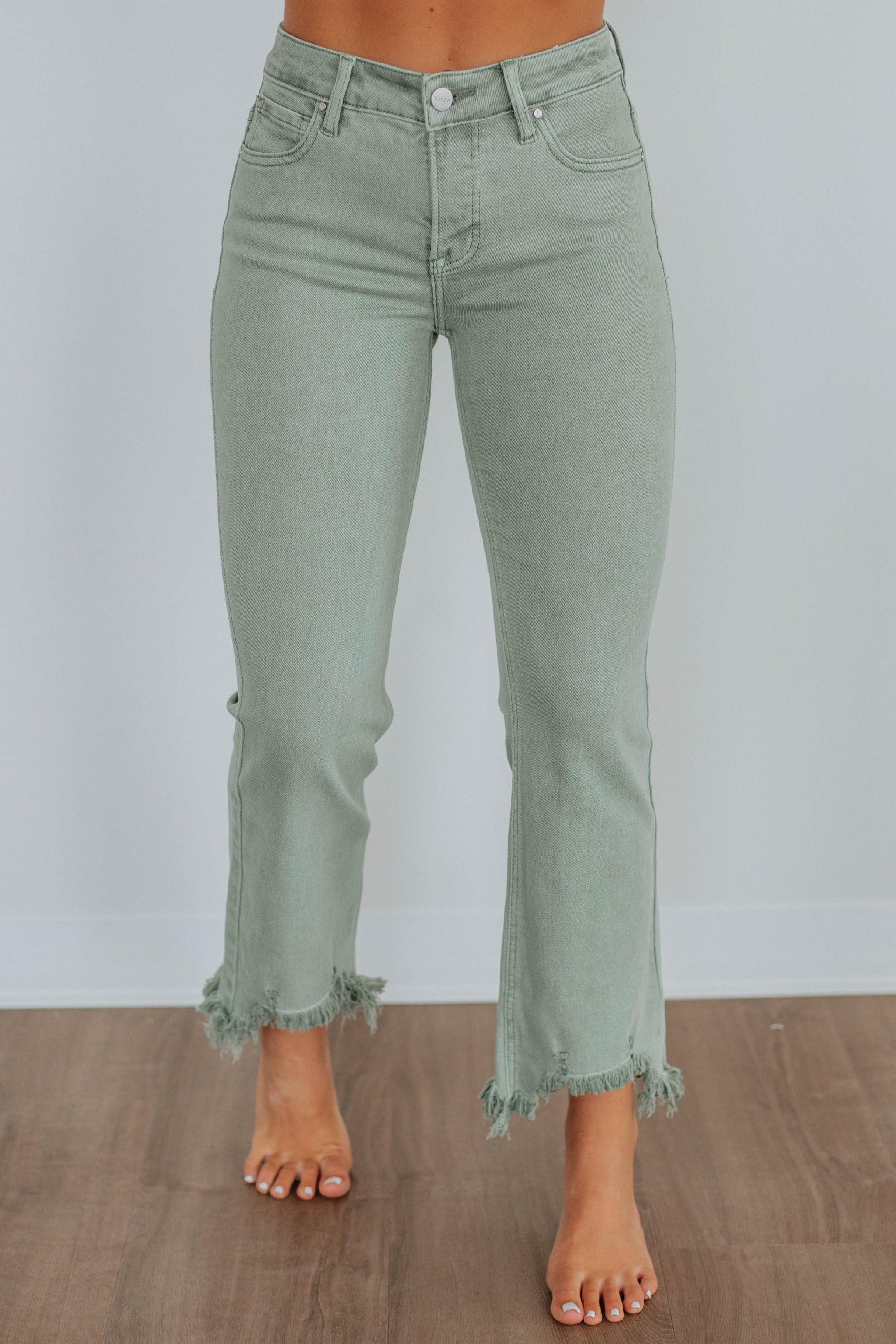 Neona Risen Jeans - Olive