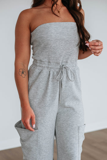 Nevena Jumpsuit - Heather Grey