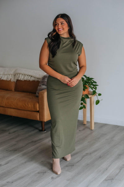 Nicki Maxi Skirt - Olive