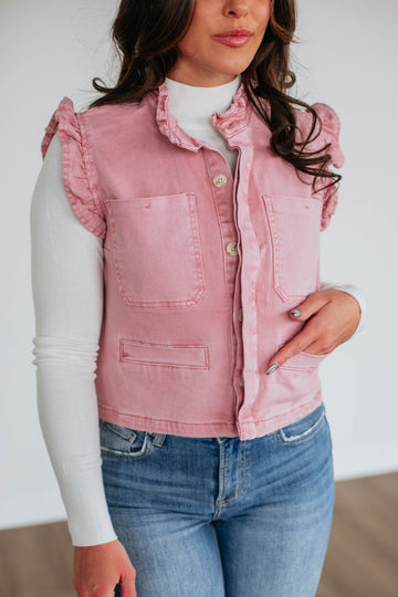 Nikki Denim Top