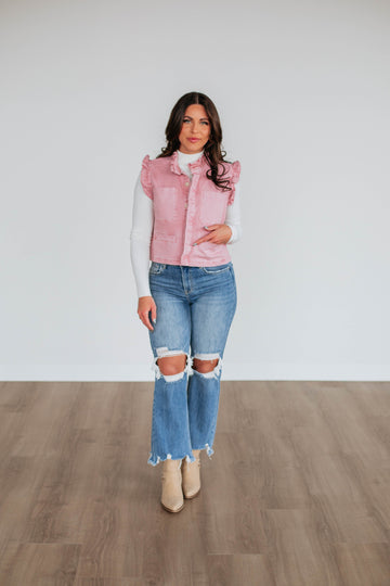 Nikki Denim Top