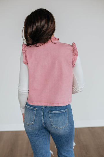 Nikki Denim Top