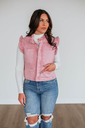 Nikki Denim Top