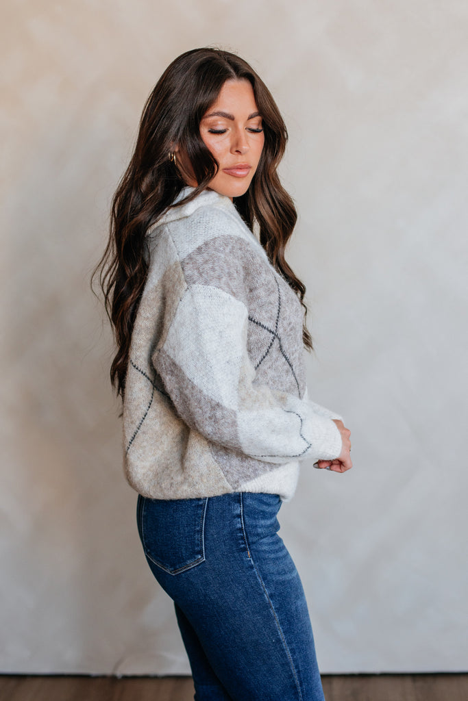Ami Argyle Sweater