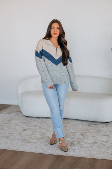 Chanin Half-Zip Sweater