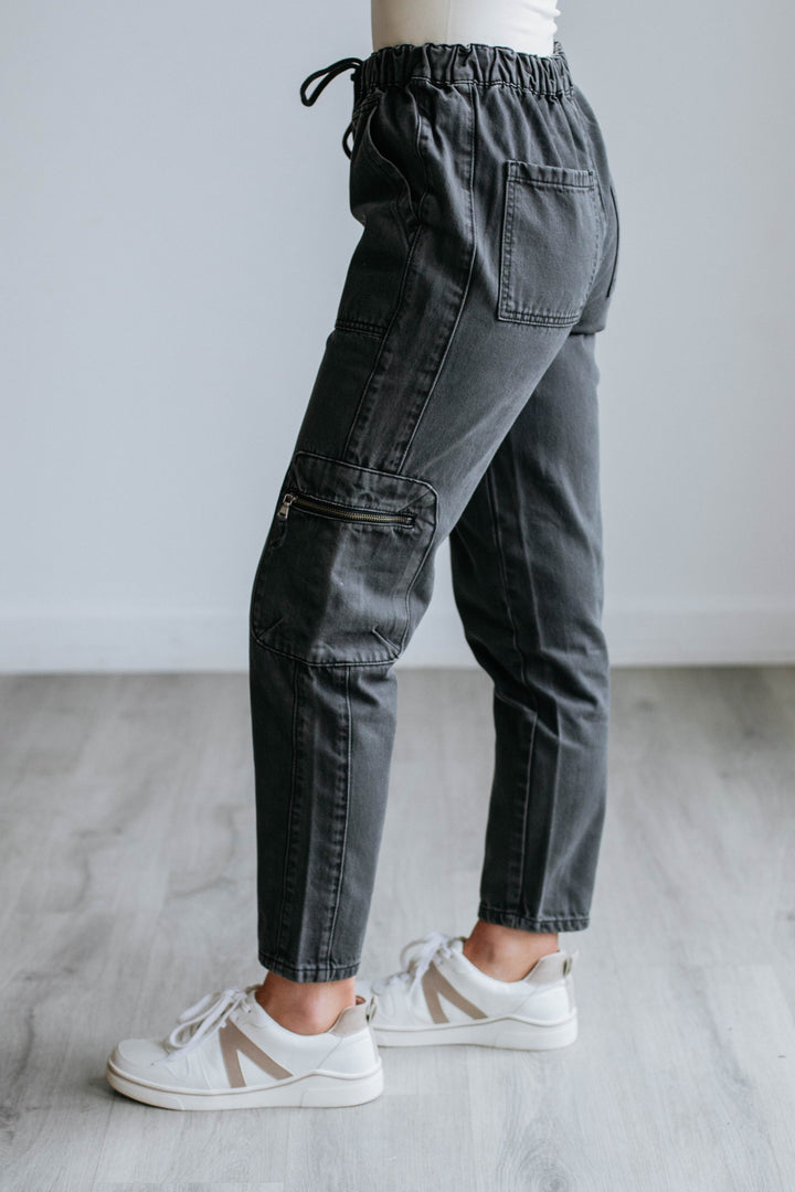 Odee Cargo Pants - Vintage Black