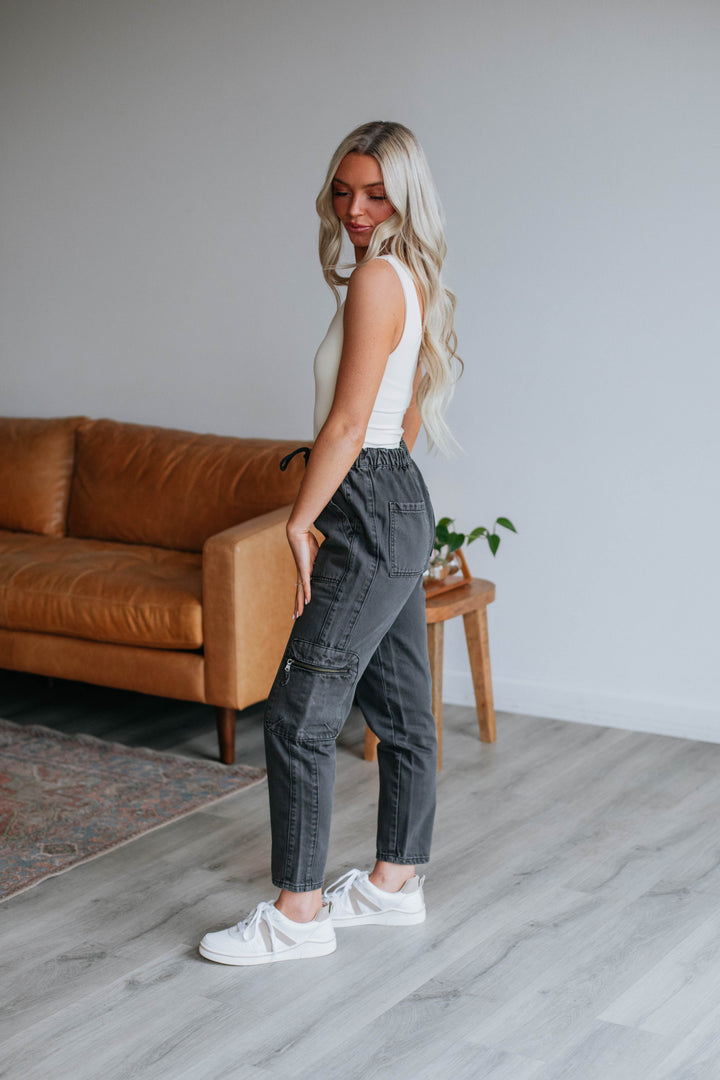 Odee Cargo Pants - Vintage Black