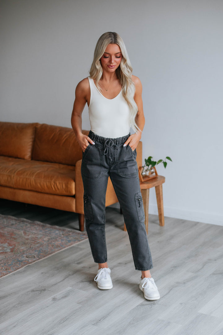 Odee Cargo Pants - Vintage Black