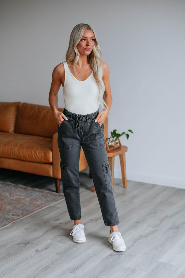 Odee Cargo Pants - Vintage Black
