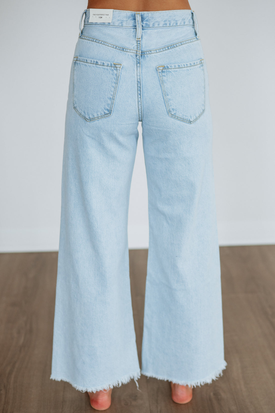 Paige Wide Leg Jeans - Light Wash