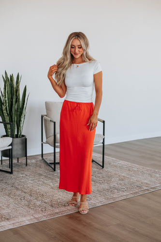 Patience Skirt - Papaya