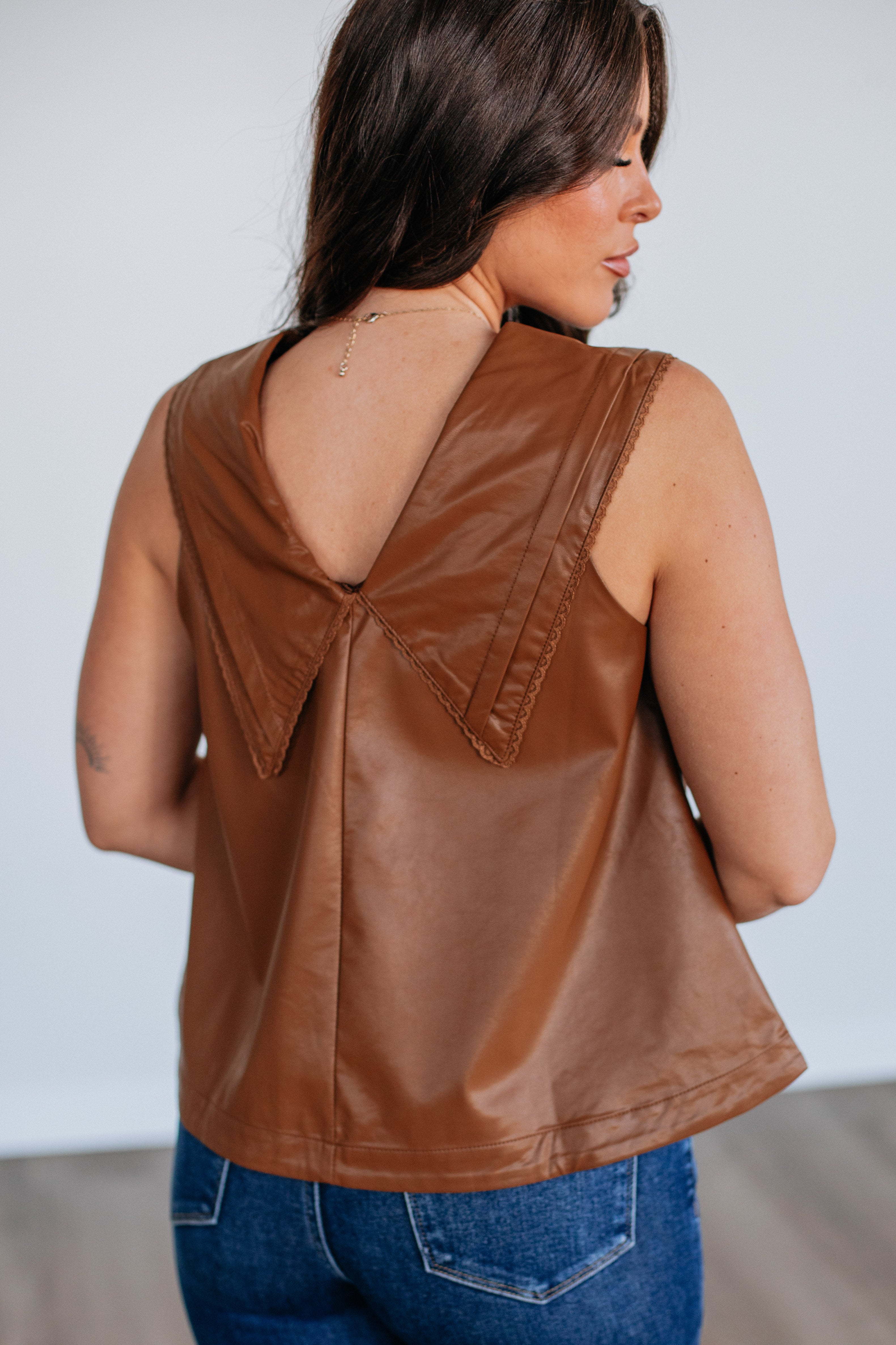 Perilla Leather Top