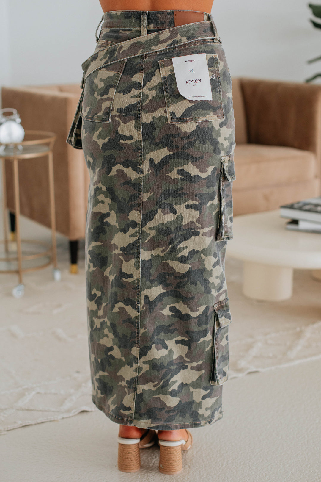 Peyton Hidden Denim Skirt - Camouflage