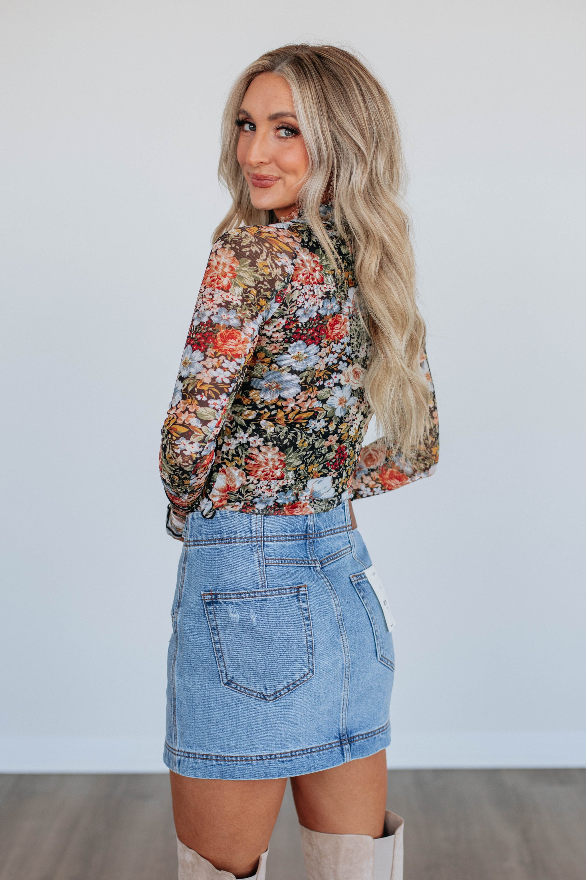 Brooks Floral Mesh Top
