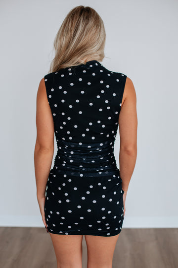 Moniz Polka Dot Dress
