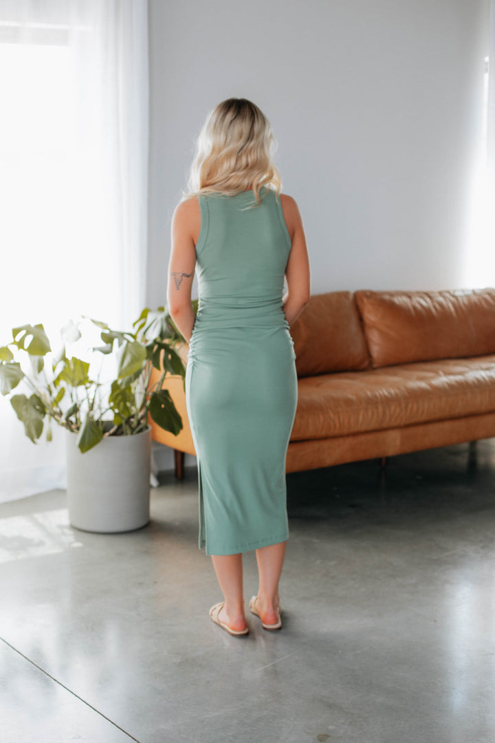 Molly Midi Dress - Sprout