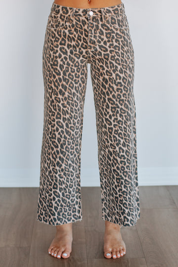 Olivia Vervet Jeans - Leopard