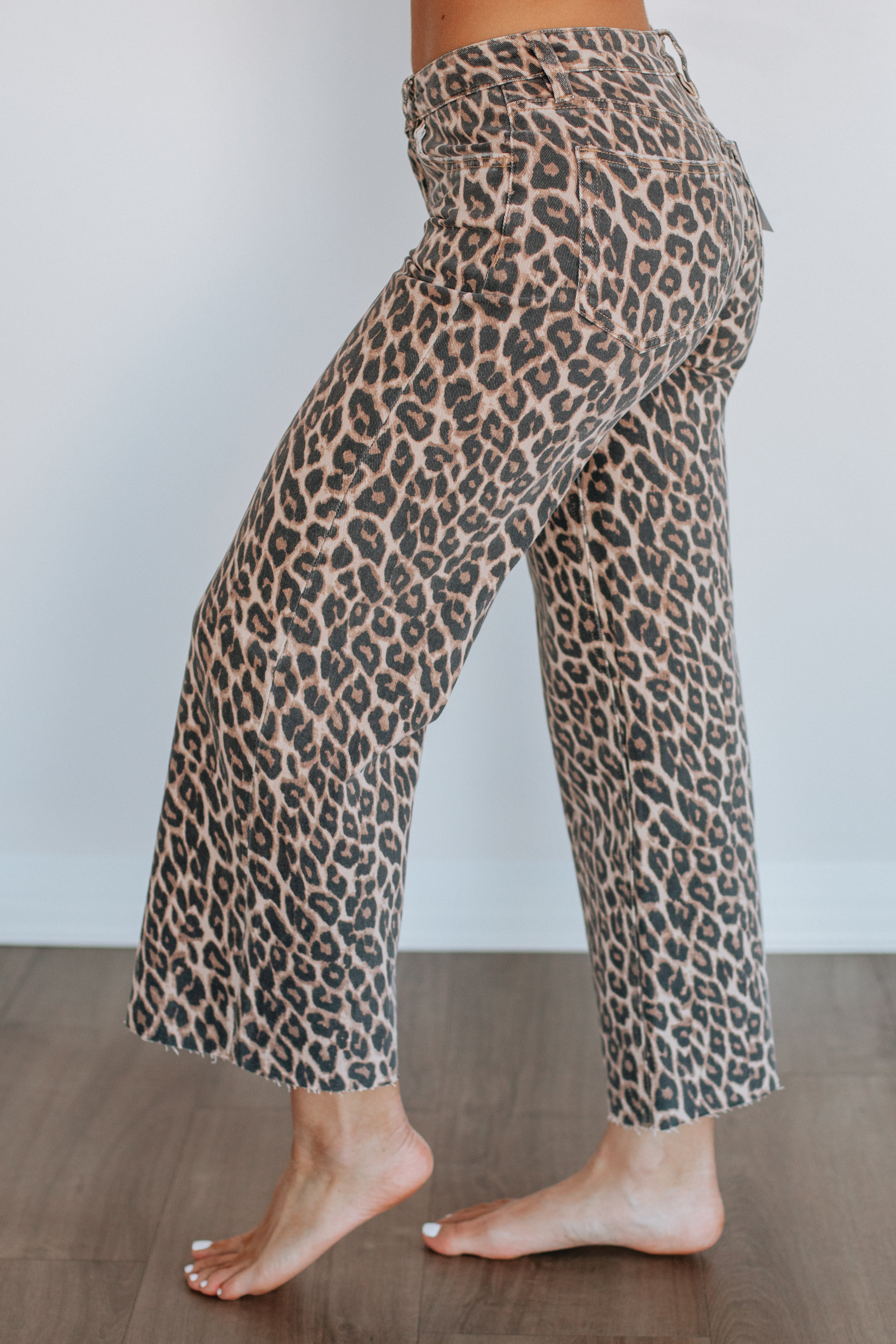 Olivia Vervet Jeans - Leopard – Wild Oak Boutique