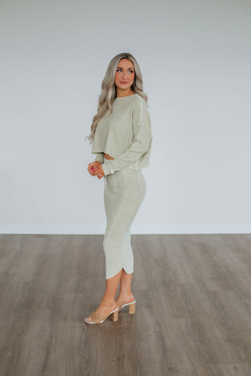 Rheanna Midi Skirt - Sand