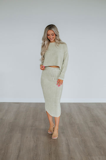 Rheanna Midi Skirt - Sand