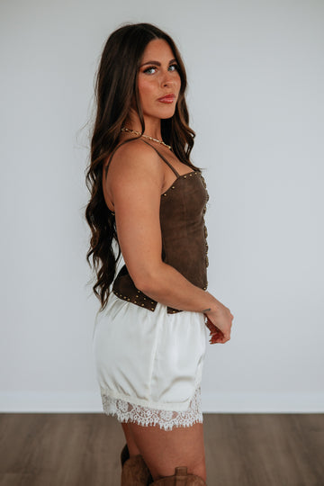 Rixie Leather Top
