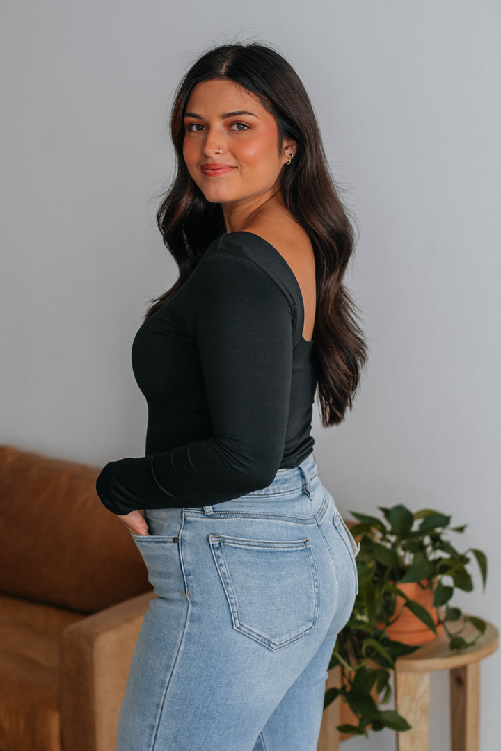 Ronin Long Sleeve Top - Black