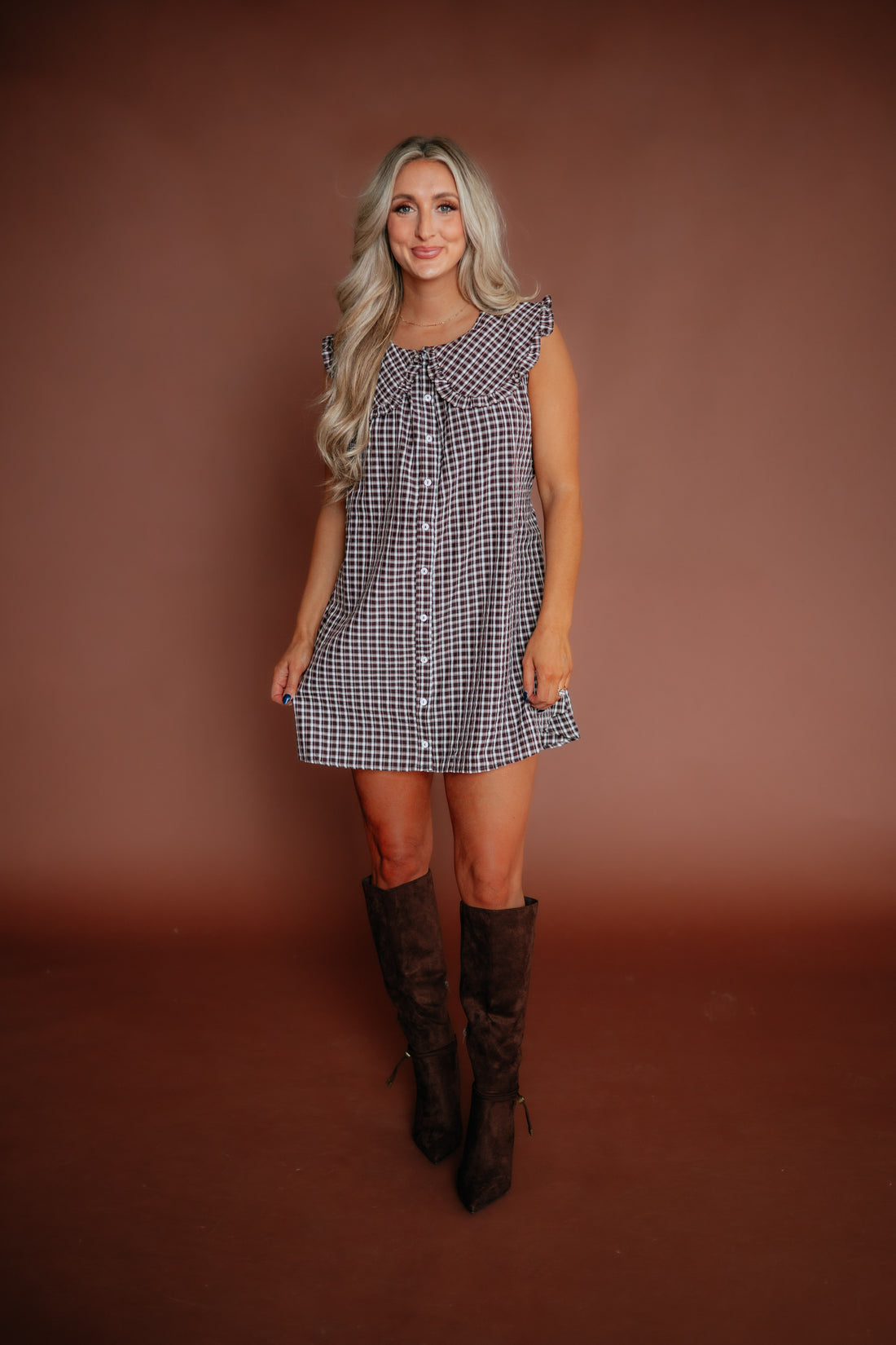 Clarise Gingham Dress